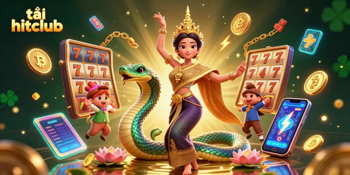 Experience the excitement of casino games with tải hitclub, featuring vibrant characters and dynamic elements.