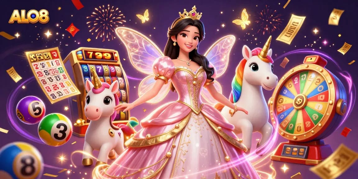 Play exciting games at ALO8 with vibrant slots, engaging characters, and a magical atmosphere.