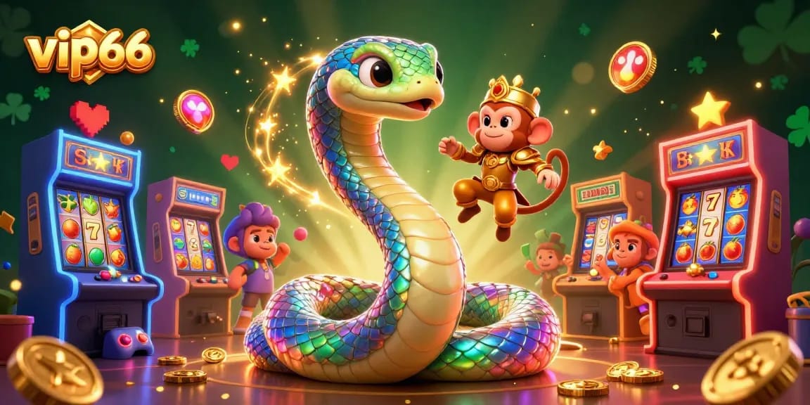 Engage with vip66 casino fun featuring a vibrant character scene with colorful slot elements.
