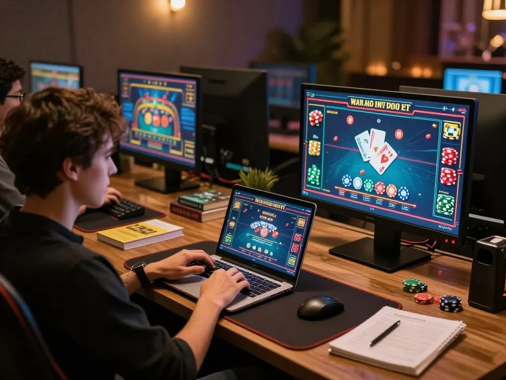Engaged player enjoying online gaming at 79sodoe with live dealer interactions and strategic gameplay.