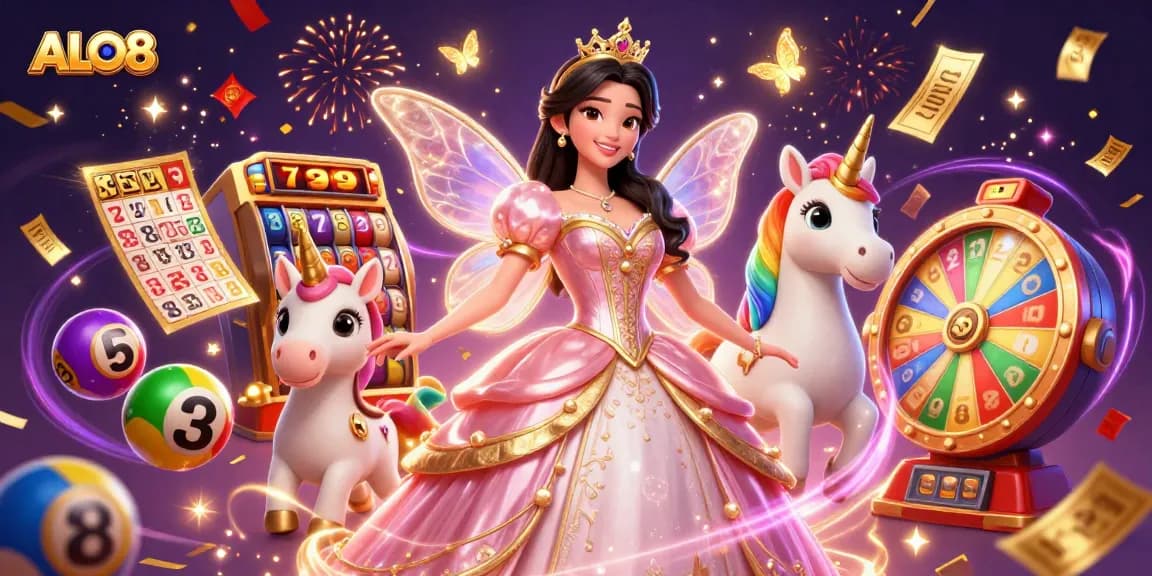 Play exciting games at ALO8 with vibrant slots, engaging characters, and a magical atmosphere.