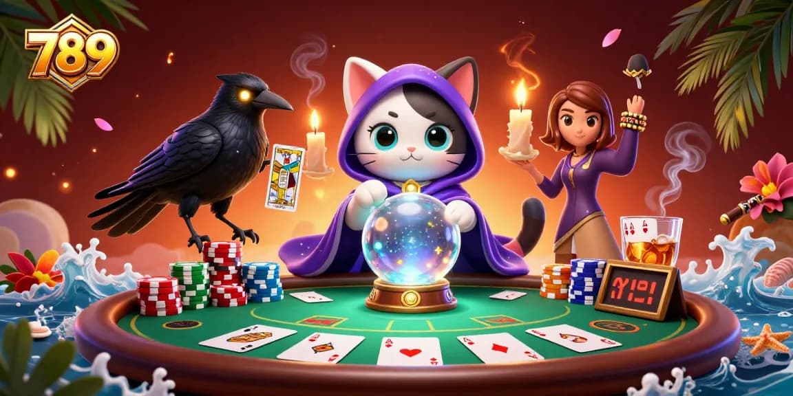 Experience thrilling poker action at 789 with colorful poker chips and lively characters.