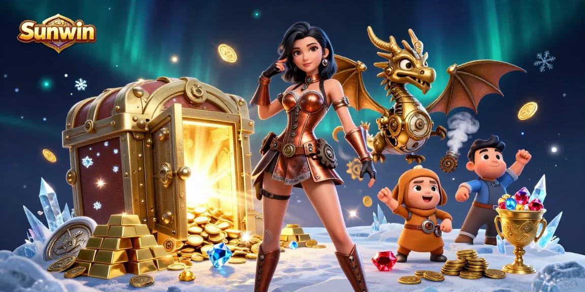 Play with Sunwin and win big amid treasures and cinematic elements in an online casino.
