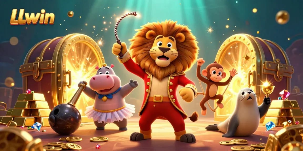 LLwin captivates players with vibrant 3D casino characters and fortune-filled treasures.