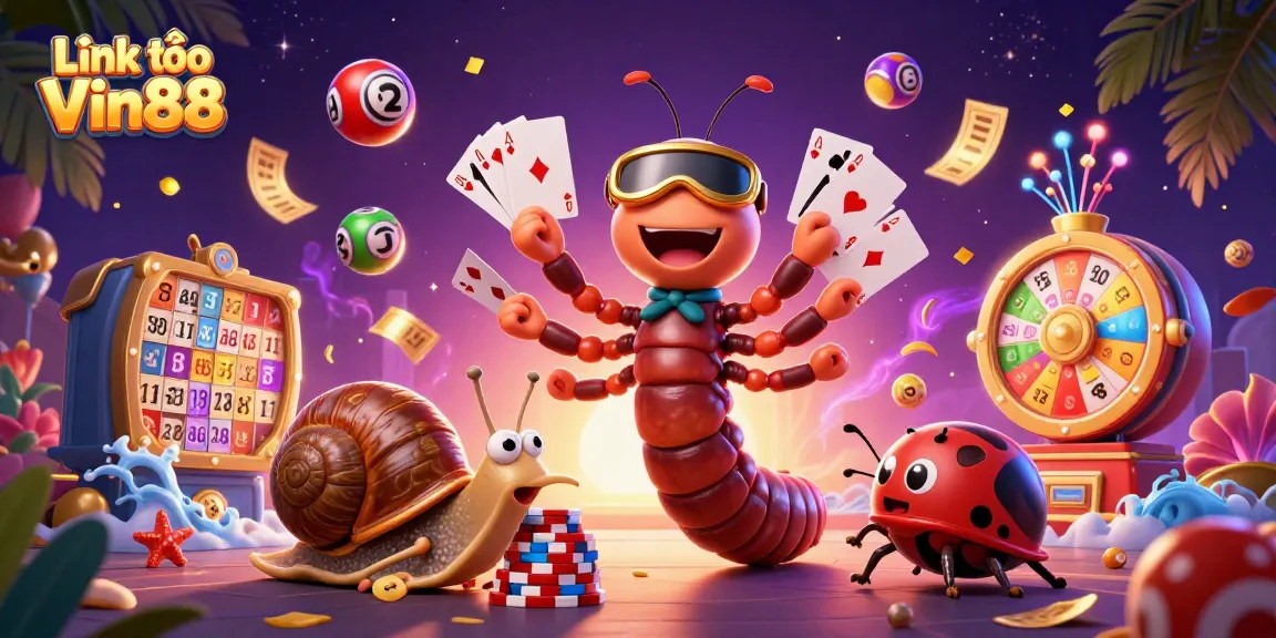 Experience the excitement of Link vào Vin88 with vibrant visuals of games and lively characters.
