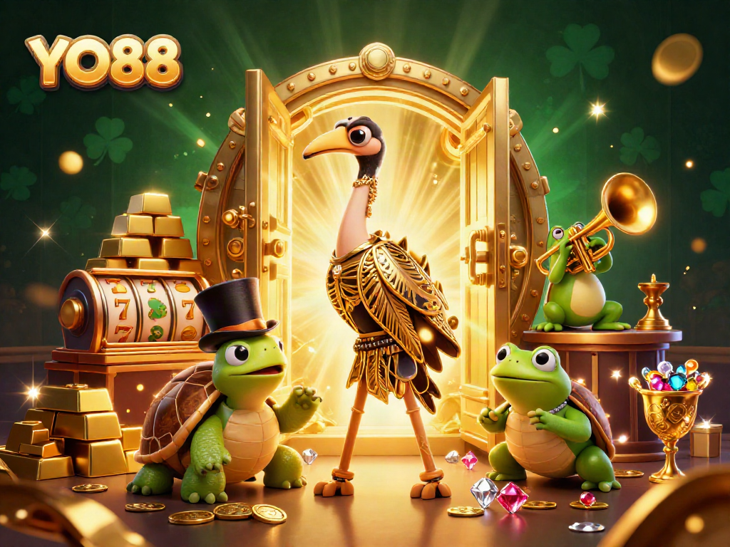 Experience the thrill of YO88 gaming with vibrant characters and captivating symbols.
