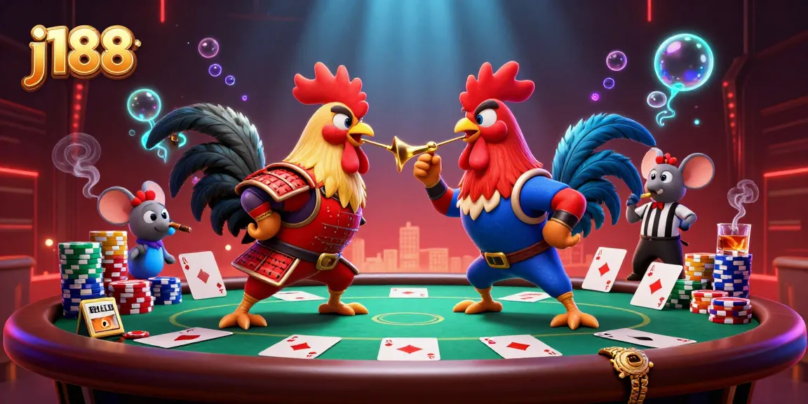 Experience thrilling moments with j188 as roosters clash in a dynamic casino showdown.