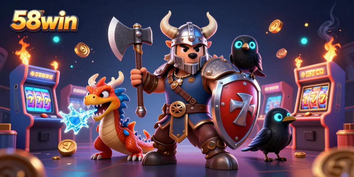 Experience thrilling gameplay at 58win with vibrant characters engaging in slots action.